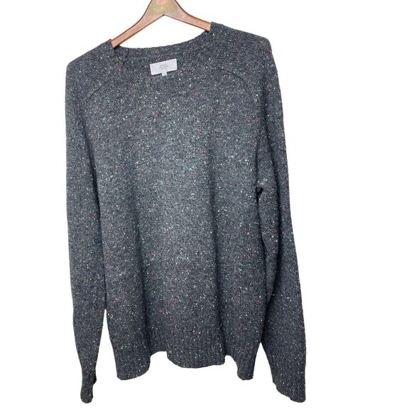 Jack Spade Bleecker Street Grey Black Speckled Sweater Men’s Sz. XL - Picture 1 of 5